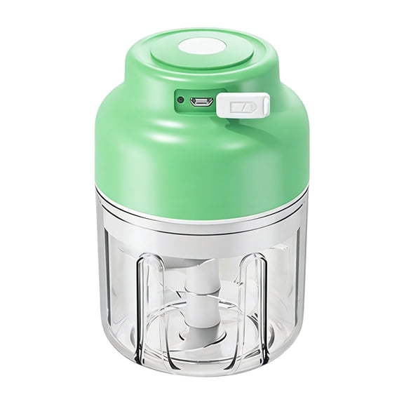 Garlic Chopper, Portable Veggie Chopper, Garlic Grinder Masher, Rechargeable Wireless Processor for Meat by WEIWEIGG