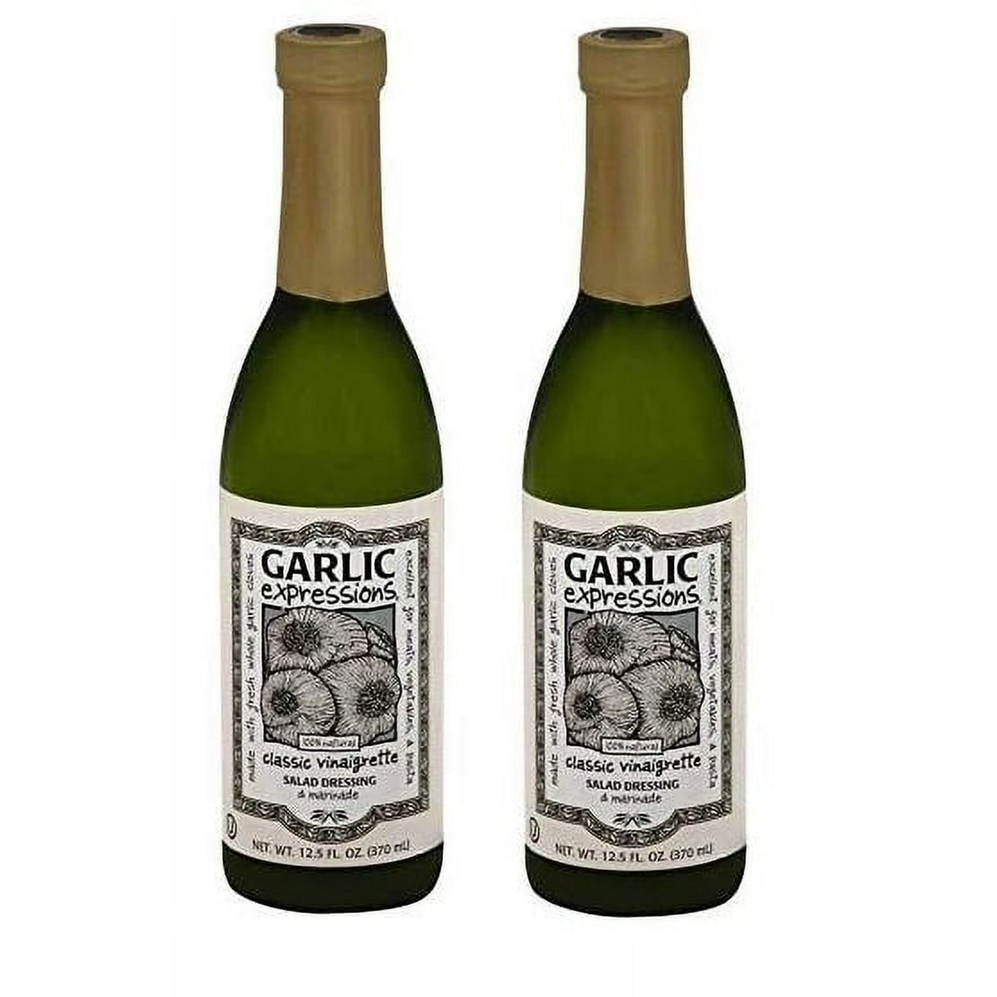 Garlic Expressions Classic Vinaigrette Salad Dressing \u0026 Marinade, 12.5 Oz (2 Packs)