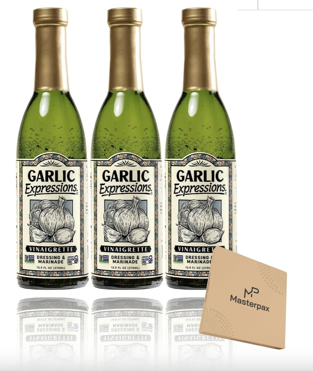 Garlic Expressions Vinaigrette Salad Dressing, Marinade Bundle With