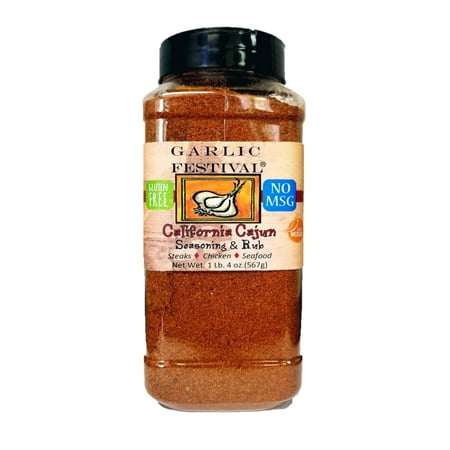 Garlic Festival California Cajun Seasoning Net Wt. 1 lb. 4 oz.