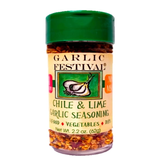 Garlic Festival Chili & Lime Garlic Seasoning Net Wt. 2.2 oz.