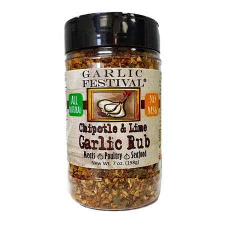 Garlic Festival Chipotle & Lime Garlic Rub Net Wt. 7 oz.