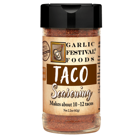Garlic Festival Foods Taco Seasoning Net Wt. 2.2 oz.