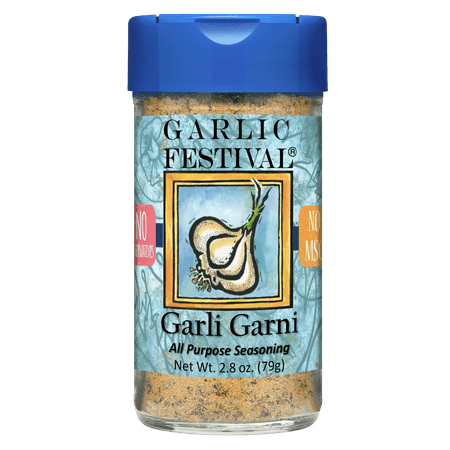 Garlic Festival Garli Garni All Purpose Garlic Seasoning Net Wt. 2.8 oz