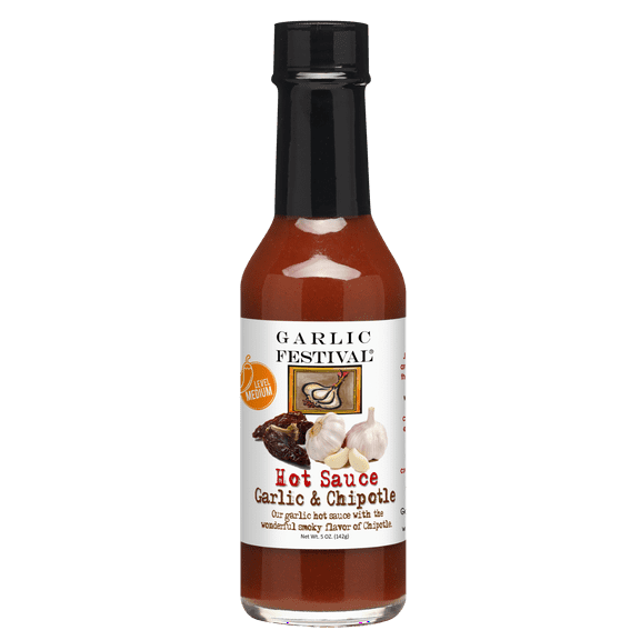 Garlic Festival Garlic & Chipotle Hot Sauce Net Wt. 5 oz.