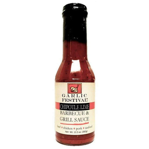 Garlic Festival Garlic Chipotle Lime Barbecue & Grill Sauce 13.5 oz.