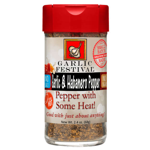 Garlic Festival Garlic & Habanero Pepper Seasoning Net Wt. 2.4 oz.