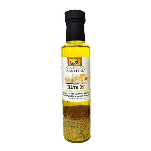 Garlic Festival Garlic & Parmesan Olive Oil Net Wt. 250 ml.