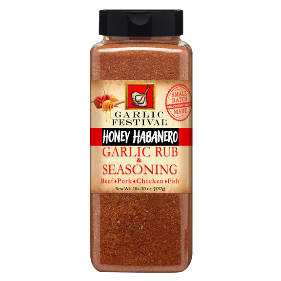 Garlic Festival Honey Habanero Garlic Rub & Seasoning Net Wt. 1 lb. 10 oz.