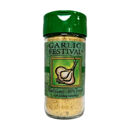 Garlic Festival Low Sodium Garli Garni All Purpose Garlic Seasoning Net Wt. 2.6 oz.
