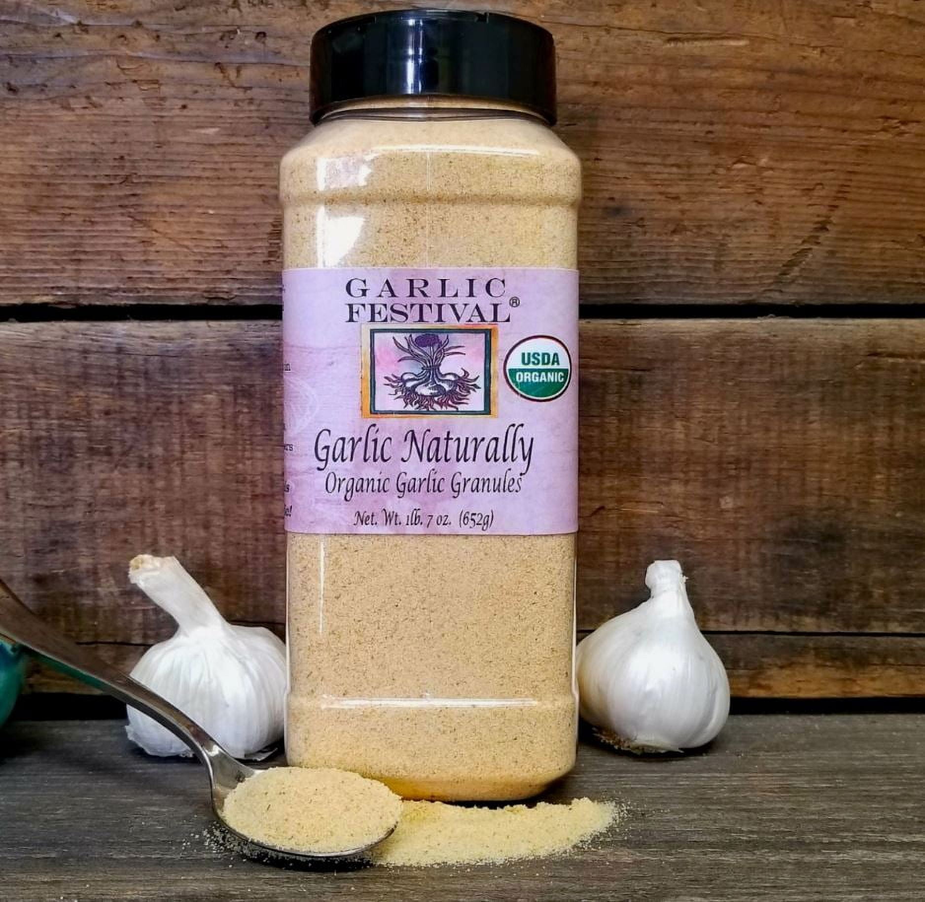 Garlic Festival Organic Garlic Granules Net Wt. 1 lb. 7 oz.