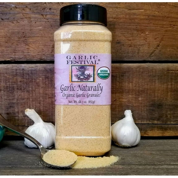 Garlic Festival Organic Garlic Granules Net Wt. 1 lb. 7 oz.