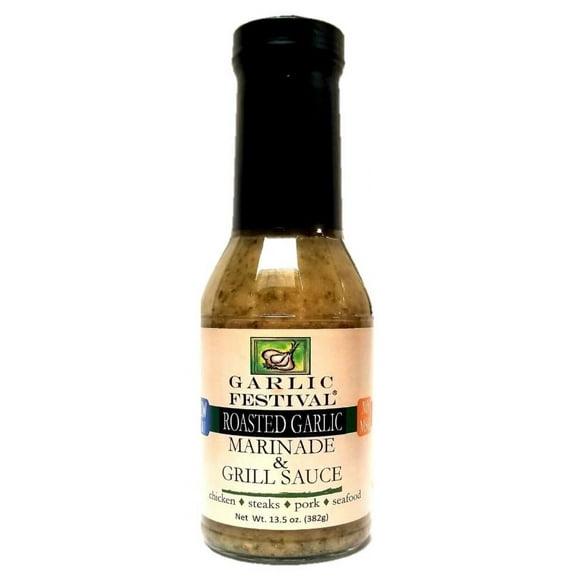 Garlic Festival Roasted Garlic Marinade & Grill Sauce Net Wt. 13.5 oz.