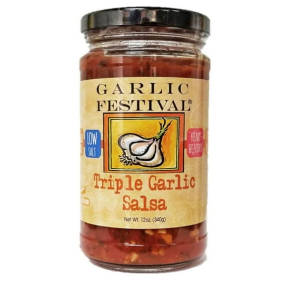 Garlic Festival Triple Garlic Salsa Net Wt. 12 oz.
