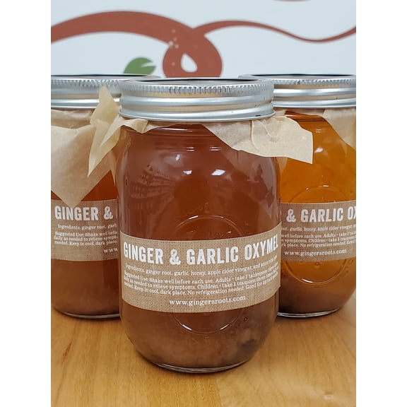 Garlic Ginger Oxymel