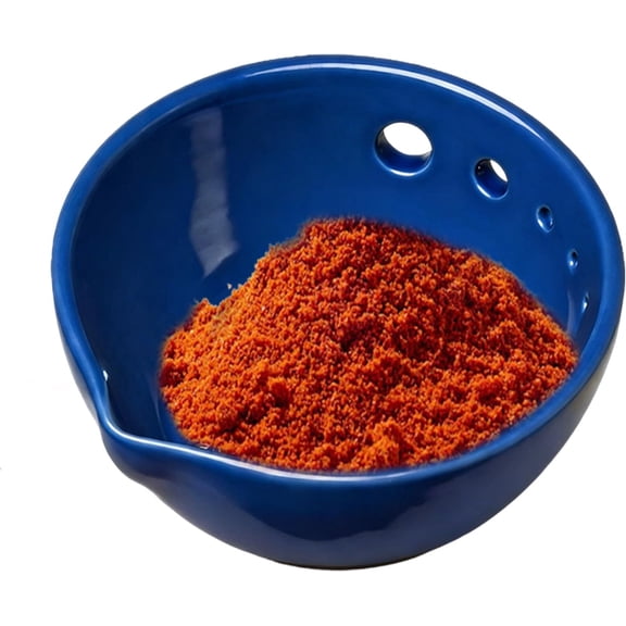 Garlic Grater Plate - with 5-Hole Drainage Small - Garlic Plate Grater Vegetable Chopper | for Ginger, Kale, Basil & Kitchen Cooking