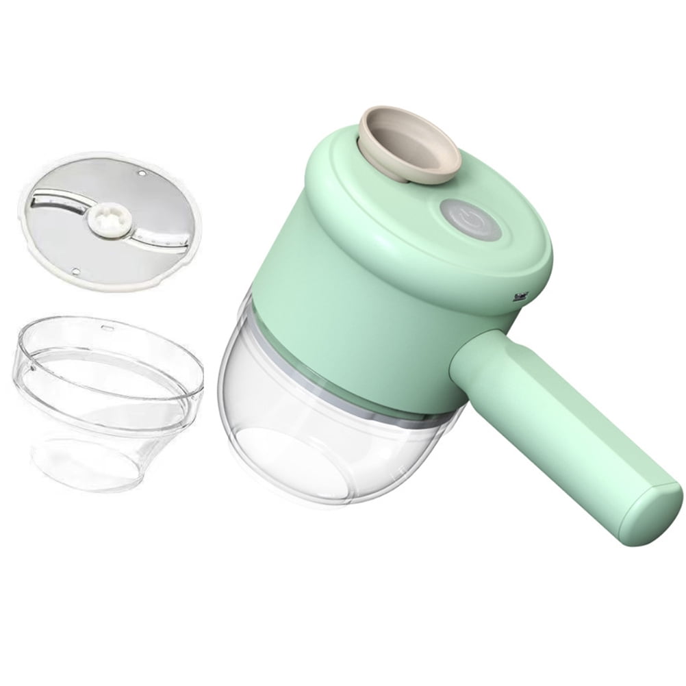 Garlic Grinder Vegetable Cutter Portable Food Processor 2 In 1 Handheld