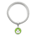 thumbnail image 1 of Garlic Insidous Lovely Little Happy Sliver Bracelet Pendant Jewelry Chain Adjustable Bangle, 1 of 3
