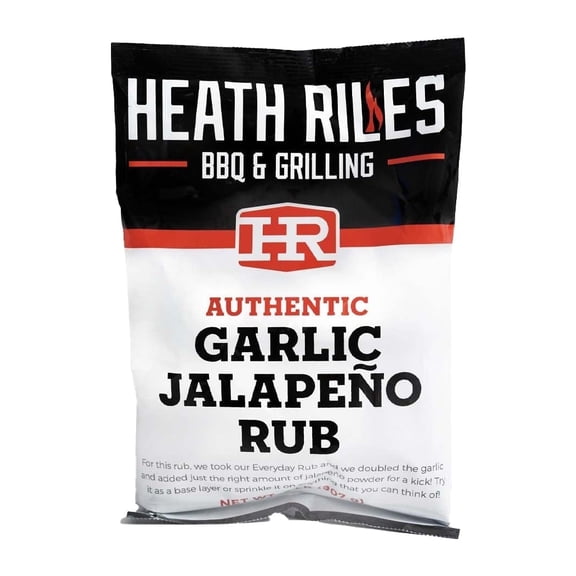 Heath Riles BBQ Rub - Garlic Jalapeo Seasoning, Champion Pitmaster Recipe, Legendary Rubs For Smoking & Grilling, 70+ BBQ Championships, 2 lb./32 oz.