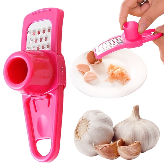 Garlic Mincer Slicer Handheld, Stainless Steel Cutter Kitchen Gadget for Cloves Prep Tool