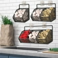 thumbnail image 1 of Garlic Organizer Wall Mounted, Hanging Basket Kitchen Shelf with Multi-Function Spice Rack, No Punch Installation for Space Saving Storage, 1 of 7