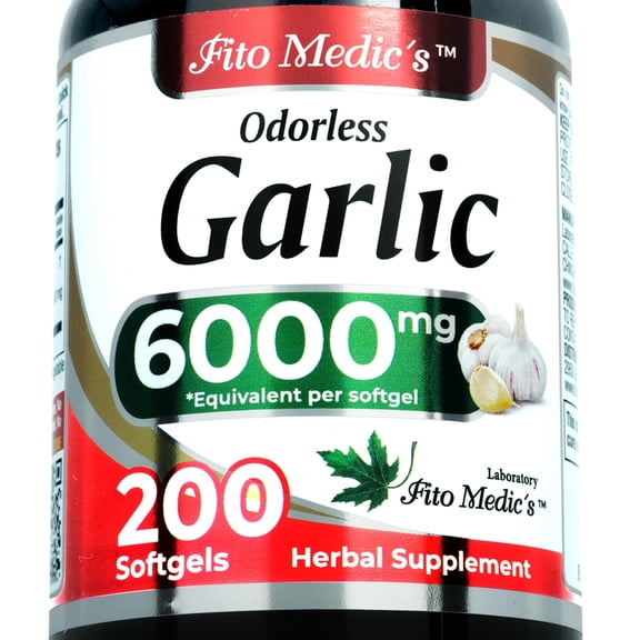 FITO MEDIC'S Garlic Pills | Garlic Supplements | 200 Softgels.