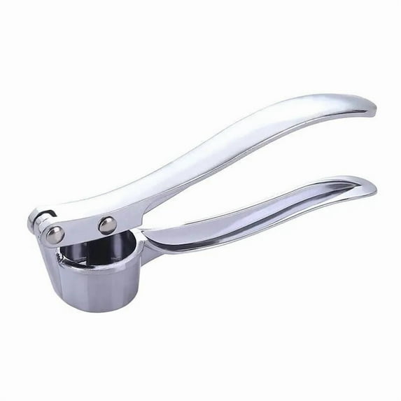 NOBRAND Garlic Press Multifunctional Anti-Skid Zinc Alloy Stainless Steel Silver 1-Pack