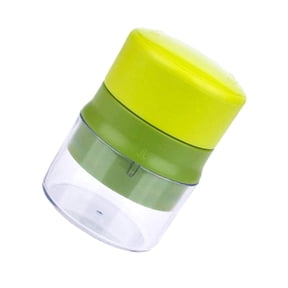 Garlic Press Chopper Mincer, Hand Press Manual Nut Grinder, 4.25 x 2.9 Inches, with Clear Storage Box for Family Kitchen Home Cooking, 1Pc, LLLDMXY