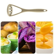 Garlic Press Clearance! Potato Masher Silicone Food Masher Masher Fruit Crusher Cooking Kitchen Gadget Hand Tool for Vegetables Fruits Food Grey