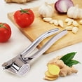 thumbnail image 1 of Garlic Press Crusher Squeezer,Stainless Steel Ginger Masher,Kitchen Tool,Easy Squeeze Garlic Press,Multi-Function Kitchen Gadgets,Perfect for Cooking & Baking,Ideal for Home Professional Use, 1 of 8