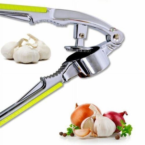Garlic Press Kitchen Tool Gets Rid Of Garlic Outer Covering While Chopping Garlic