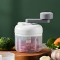 thumbnail image 1 of Garlic Press, Manual Crusher, Rotary Food Chopper with 3 Adjustable G, 100ml Transparent Cup, Non-slip Grip & Easy Clean Design for Effortless Meal Prep, Ideal for Home Cooks & Camping, 1 of 3