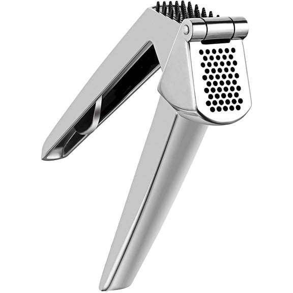 Garlic Press. Premium Garlic Mincer with Ergonomic Grip Handle. Full zinc alloy Professional Garlic Presser Crusher. Sturdy Ginger Press for Nuts & Seeds. Easy to Clean and Dishwasher Safe