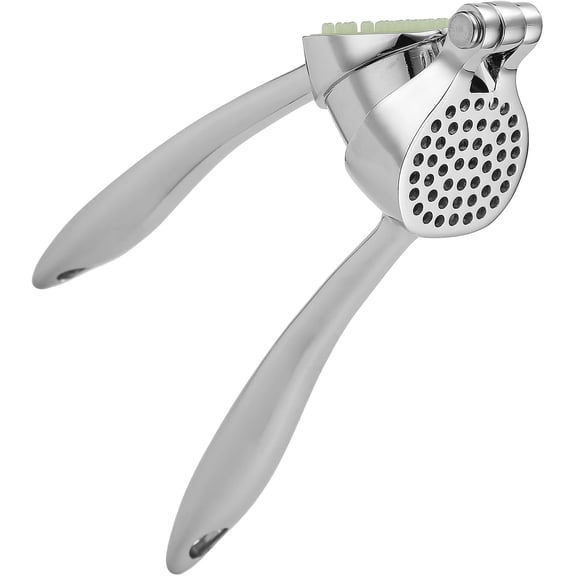 Garlic Press, Premium Zinc Alloy Garlic Crusher, Easy to Clean Professional Garlic Mincer with Built-in Cleaner, Sturdy Ginger Press for Nuts & Seeds, Dishwasher Safe