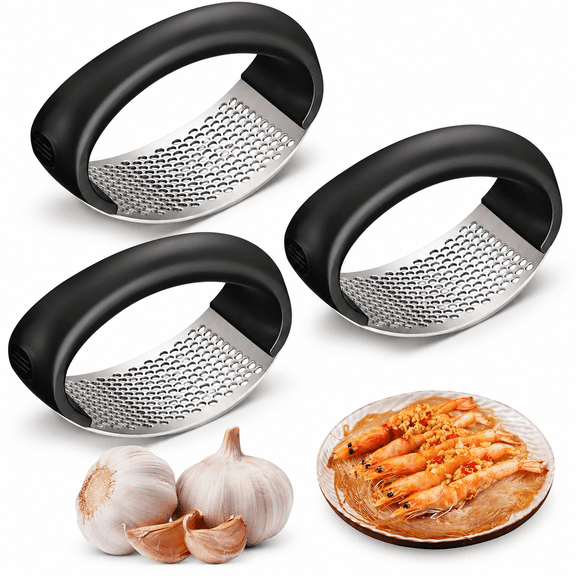 Garlic Press Rocker 2027, Manual Garlic Crusher and Mincer, Kitchen Tool, Rocking Hand Press Design for Crushing and Mincing Garlic During Everyday Cooking, Meal Prep, and Kitchen Use