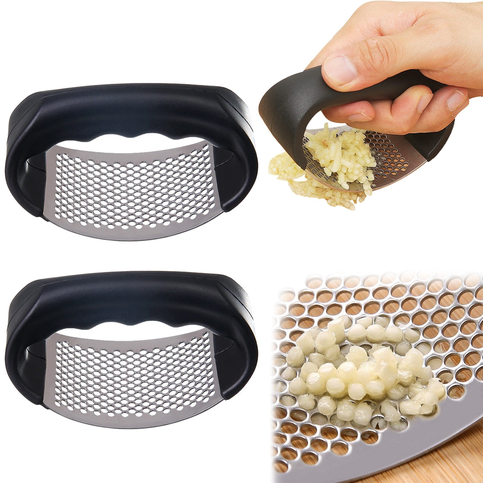 Garlic Press Rocker Stainless Steel Garlic Mincer Perfect For Mincing