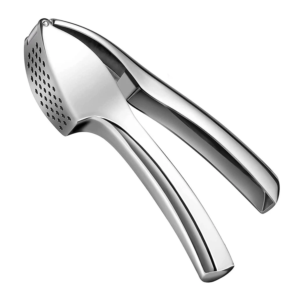 Garlic Press Stainless Steel Garlic Mincer Garlic Crusher Detachable Easy to Squeeze and Clean