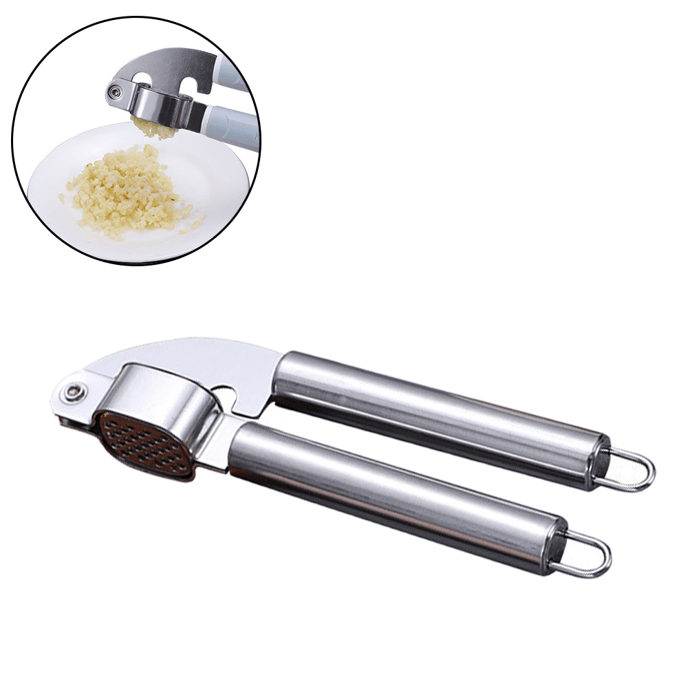 Garlic Press, Stainless Steel Mincing & Crushing Tool for Nuts & Seeds