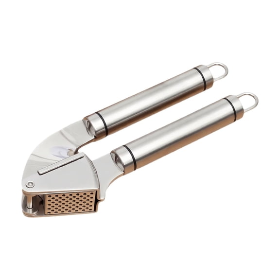 Garlic Press Stainless Steel Single Pack Manual Kitchen Tool for Home Cooking