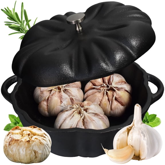 Garlic Roaster  Cast Iron For Oven Grill Serve Fresh Roasted Baker Kitchen Outdoor Cooking Utensils Gadgets Large Baked Potato Cooker