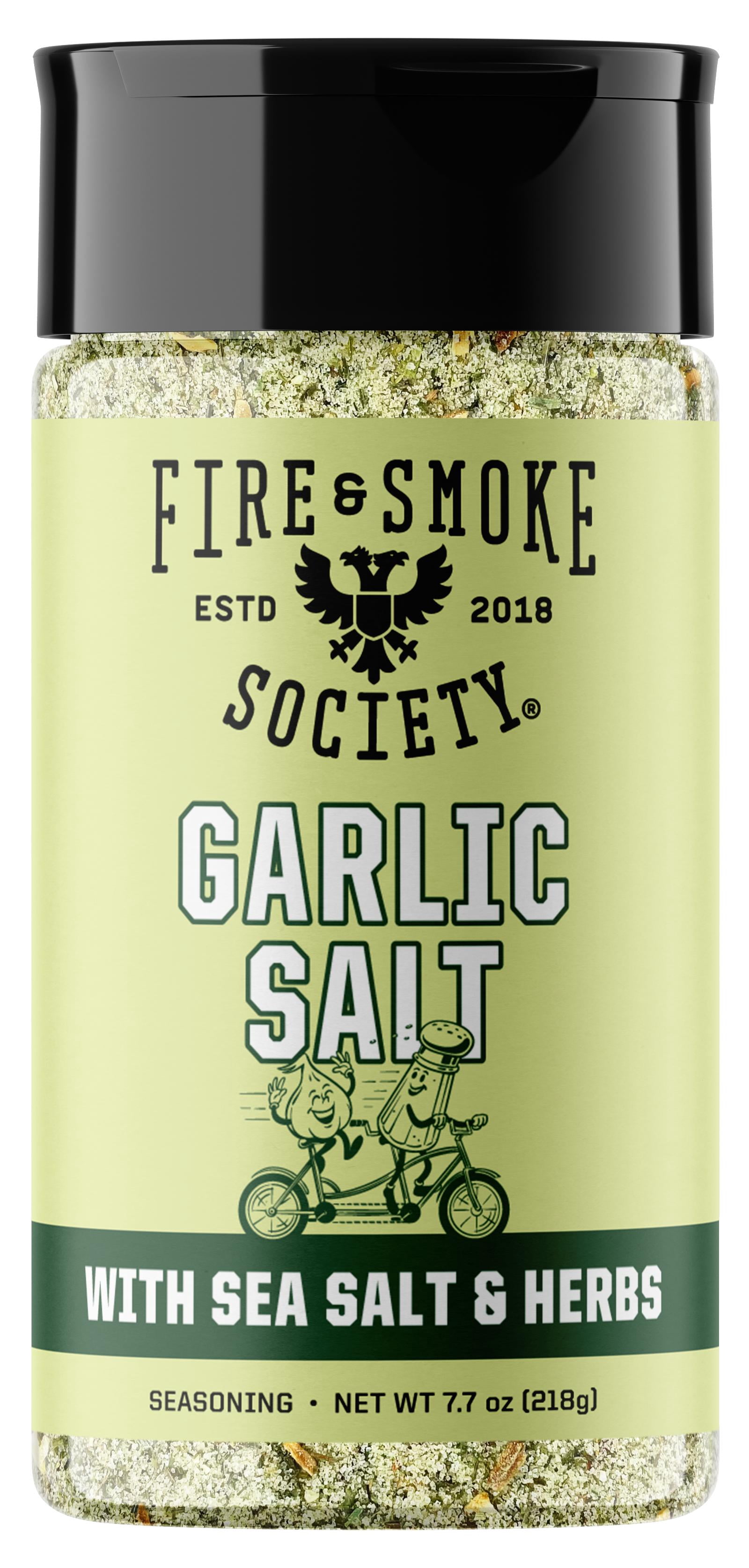 Fire & Smoke Society Garlic Salt Seasoning Blend, 7.7 oz Mixed Spices & Seasonings