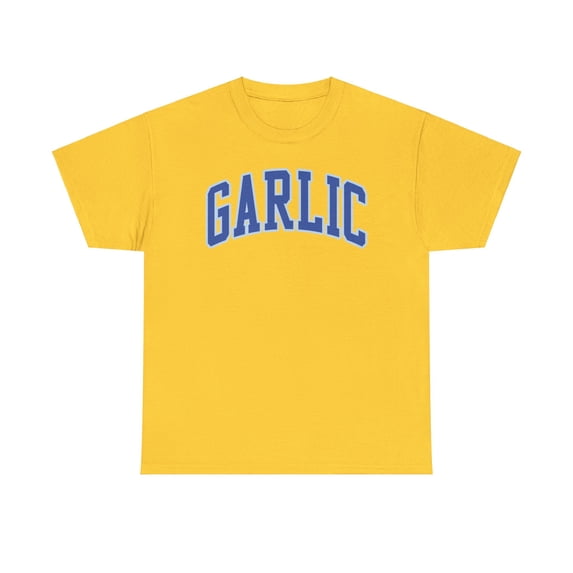 Garlic Shirt Gifts Tshirt Crew Neck Short Sleeve