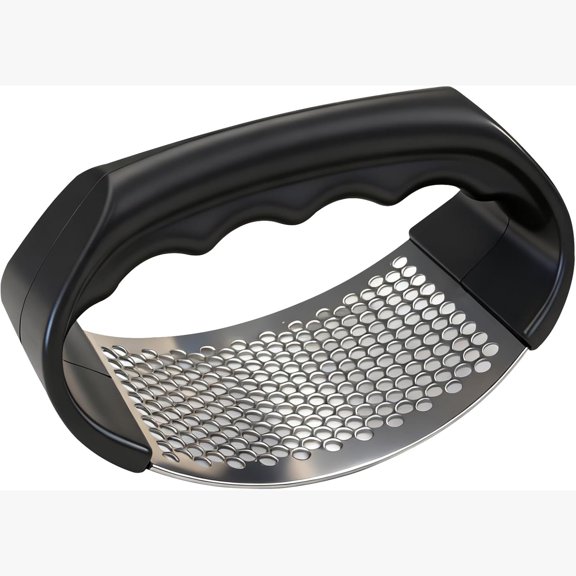 Garlic press rocker, Stainless Steel Garlic Crusher Effortless Mincing, Rust-Resistant Kitchen Gadget