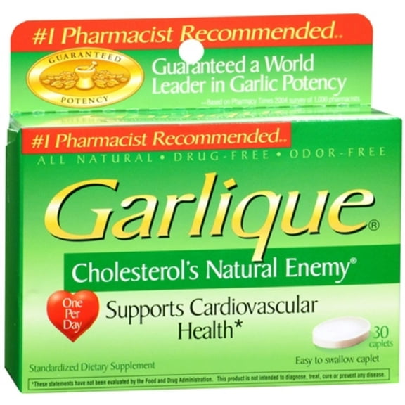 Garlique Caplets 30 Tablets (Pack of 4)