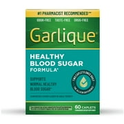 Garlique Garlic Extract Supplement, Healthy Blood Sugar Support, 6000MCG allicin, 60 Caplets