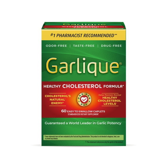 Garlique Healthy Cholesterol Supplement, Odor Free Garlic, 5000 mcg