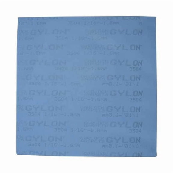Gasket Sheet,15 x15 In,PTFE w/Glass,Blue 3504-15062