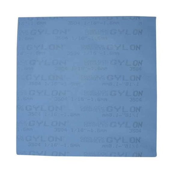 Garlock Gasket Sheet,15 x15 In,PTFE w/Glass,Blue 3504-15062