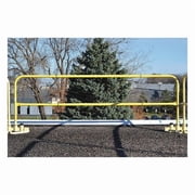 Garlock Safety Systems Guardrail, 90 L, Steel, Adjustable, Yellow 409284