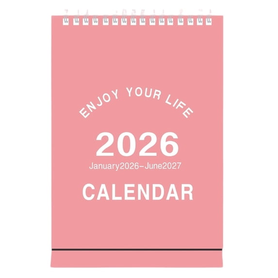 Garloy 2026 Flip Desk Calendar List Calendar 2026 Personal Desk Planner Desk Pad Calendar January 2026 to June 2027 Aesthetic Calendar Small Desk Calendar for Home Office 1 Pack 6.1"x3.9"